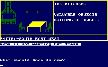 Anna (1988) (UK,G) (Version Basic 1.1) screen shot game playing